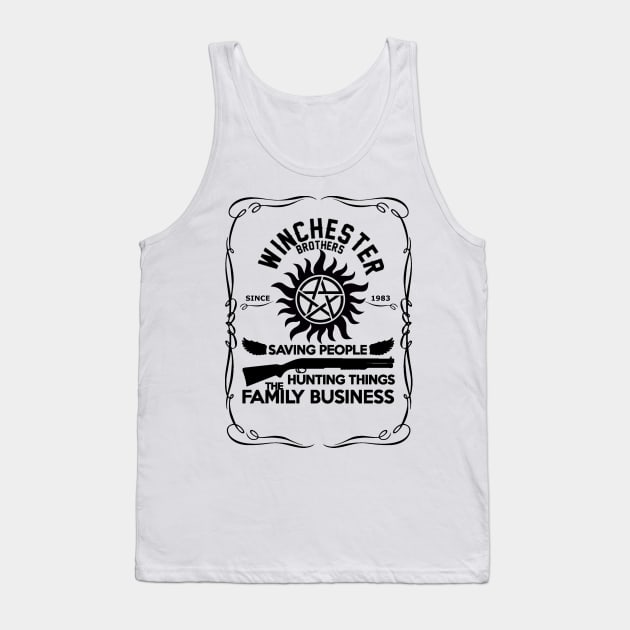 Supernatural Winchester Family Business Tank Top by Techno4War